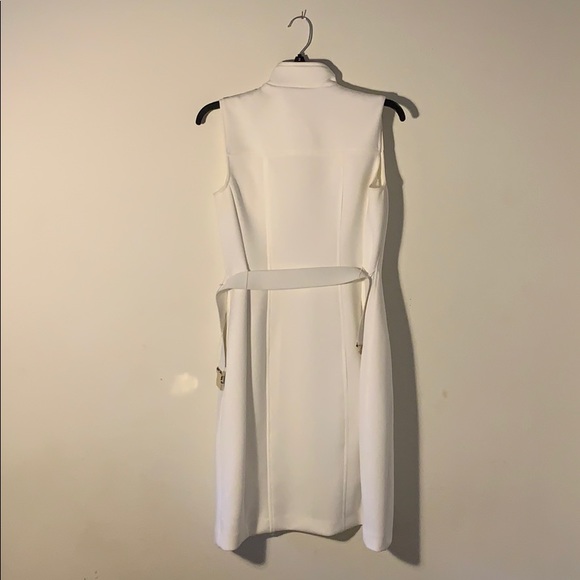 Tommy Hilfiger Form-hugging Cream Dress - Picture 2 of 3